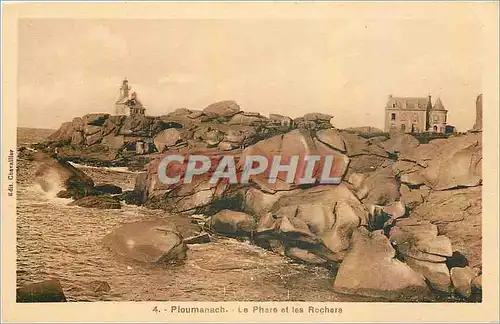 Cartes postales Ploumanach Le Phare et les Rochers