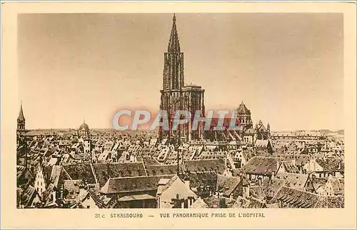 Ansichtskarte AK Strasbourg Vue panoramique prise de l'hopital