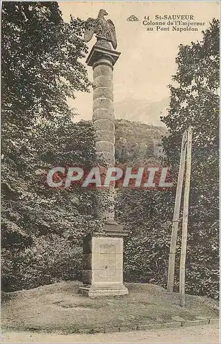 Ansichtskarte AK St Sauveur Colonne de l'Empereur au Pont Napoleon