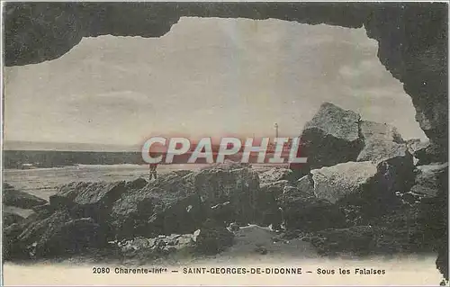 Ansichtskarte AK Saint Georges de Didonne Sous les Falaises