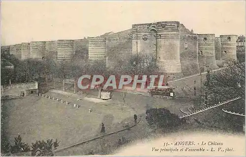 Ansichtskarte AK Angers Le Chateau Vue principale et d'ensemble