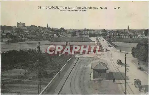 Ansichtskarte AK Saumur M et L Vue Generale cote Nord