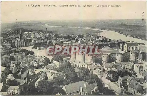 Cartes postales Angers Le Chateau L'Eglise Saint Laud