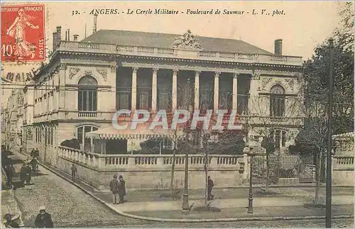 Cartes postales Angers Le Cercle Militaire Boulevard de Saumur Militaria