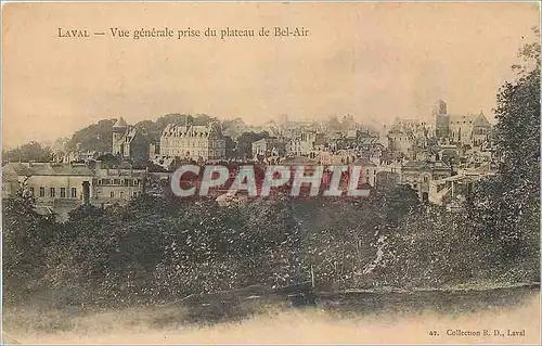Cartes postales Laval Vue generale prise du plateau de Bel Air