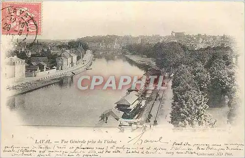 Ansichtskarte AK Laval Vue Generale prise du Viaduc