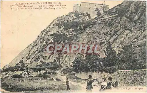 Ansichtskarte AK Cherbourg Fort et Montagne du Route