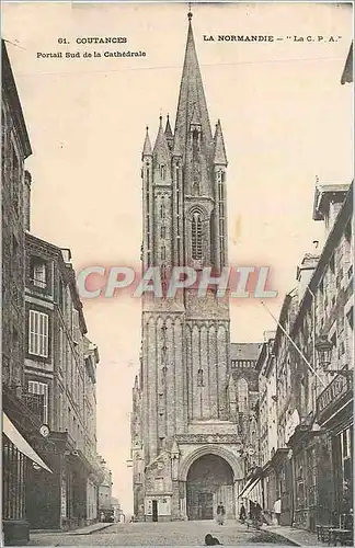 Cartes postales Coutances Portail Sud de la Cathedrale