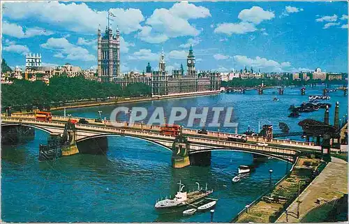 Cartes postales moderne Lambeth Bridge and Houses of Parliament London