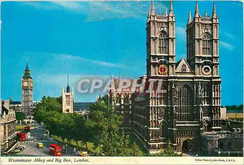 Cartes postales moderne Westminster Abbey and Big Ben London