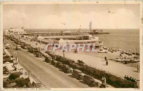 Cartes postales moderne Worthing Bandstand Pier Promenade