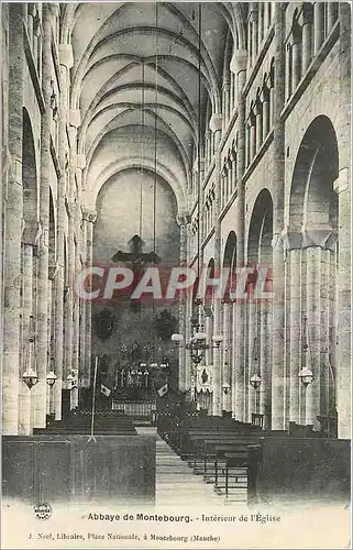 Cartes postales Abbaye de Montebourg Interieur de l'Eglise