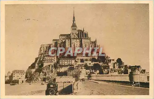 Ansichtskarte AK Le Mont Saint Michel Manche Vue generale du mont a l'arrivee