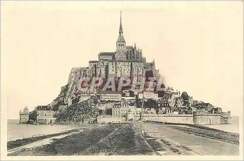 Cartes postales Abbaye du Mont Saint Michel Vue generale face sud