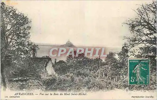 Cartes postales Avranches Vue sur la Baie du Mont Saint Michel