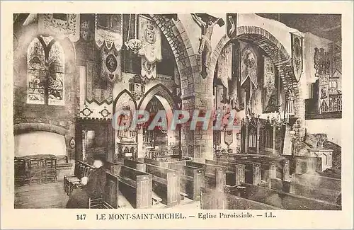 Cartes postales Le Mont Saint Michel Eglise Paroissiale