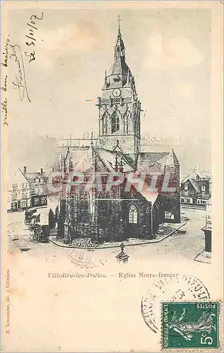 Cartes postales Villedieu les Poetes Eglise Notre Dame