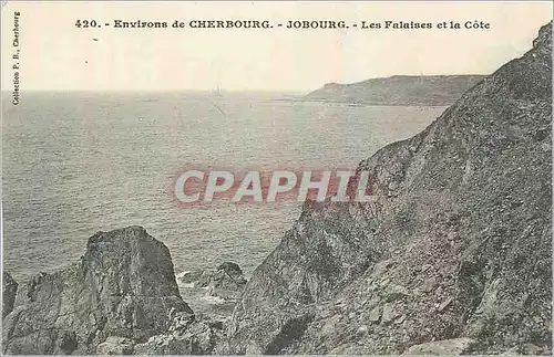 Ansichtskarte AK Environs de Cherbourg Jobourg Les Falaises et la Cote