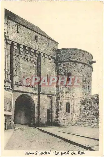 Cartes postales Mont St Michel La Porte du Roi