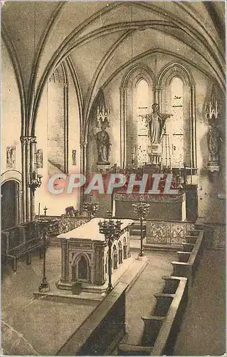 Ansichtskarte AK Biville Manche Interieur de l'Eglise et Tombeau du Bienheureux Thomas Helye