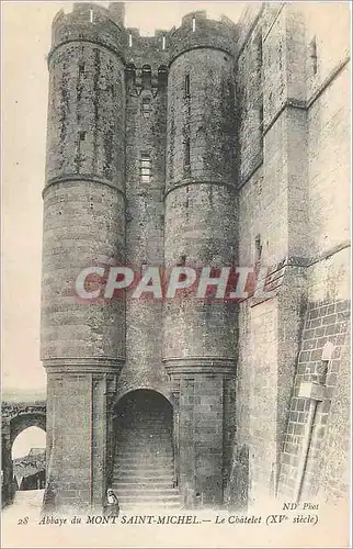 Cartes postales Abbaye du Mont Saint Michel Le Chatelet