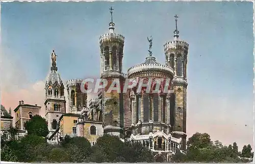 Cartes postales moderne Lyon Les Tours de la Basilique Notre Dame de Fourviere