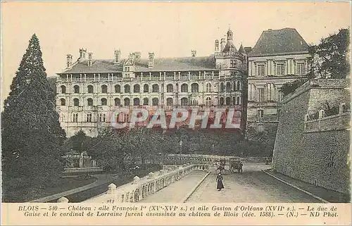 Cartes postales Blois Chateau aile Francois 1er et aile Gaston d'Orleans