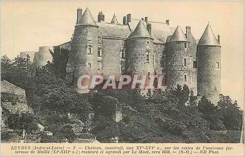 Ansichtskarte AK Luynes Indre et Loire Chateau construit aux XV XVI