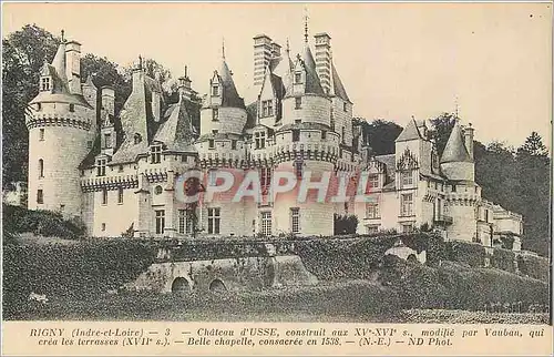 Cartes postales Rigny Indre et Loire Chateau d'Usse