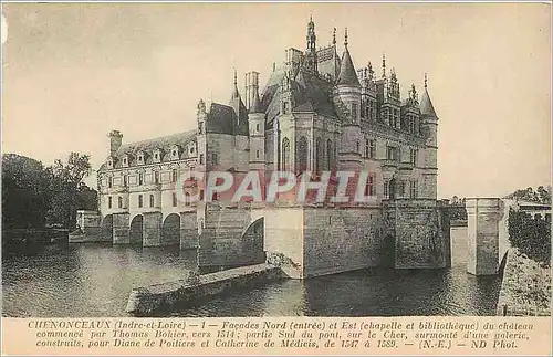 Ansichtskarte AK Chenonceaux Indre et Loire Facades Nord entree et Est