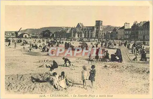 Ansichtskarte AK Cherbourg La Nouvelle Plage a maree basse