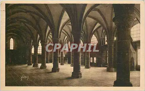 Cartes postales Mont Saint Michel Abbaye Salle des Chevaliers