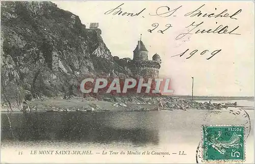 Cartes postales Le Mont Saint Michel La Tour du Moulin et le Couesnon