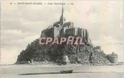 Ansichtskarte AK Mont Saint Michel Cote Nord Ouest