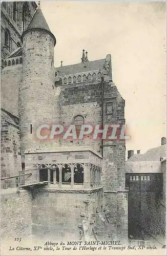 Cartes postales Abbaye du Mont Saint Michel La Citerne