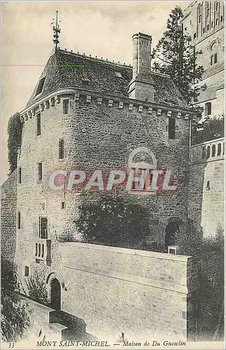 Cartes postales Mont Saint Michel Maison de Du Gueselin