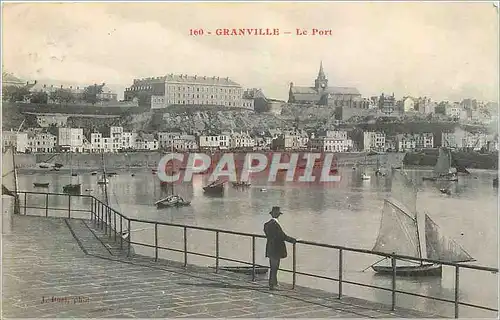 Cartes postales Granville Le Port Bateaux