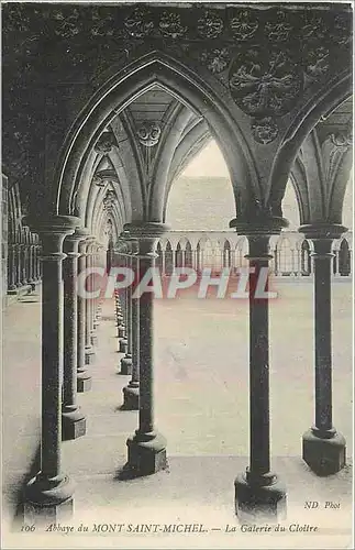 Ansichtskarte AK Abbaye du Mont Saint Michel La Galerie du Cloitre