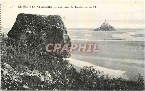 Ansichtskarte AK Le Mont Saint Michel Vue prise de Tombelaine