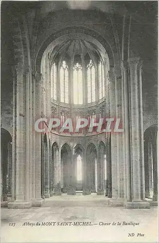 Cartes postales Abbaye du Mont Saint Michel Choeur de la Basilique