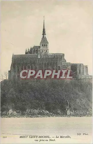 Ansichtskarte AK Mont Saint Michel La Merveille vue prise au Nord