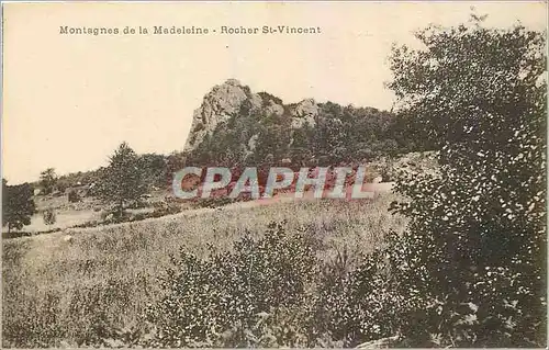 Cartes postales Montagnes de la Madeleine Rocher St Vincent