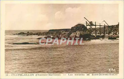 Ansichtskarte AK Chatelaillon Charente Maritime Les Rochers de Saint Jean des Sables