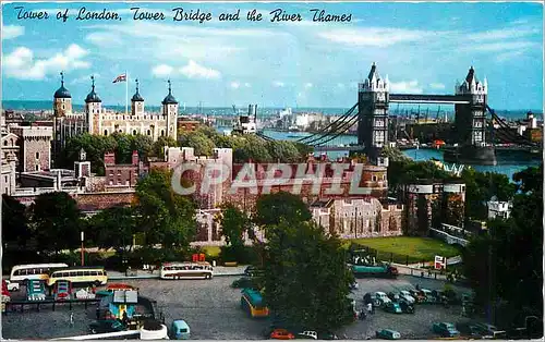 Cartes postales moderne Tower of London Tower Bridge and the River Thames