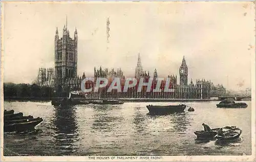 Cartes postales The Houses of Parliament River Front London