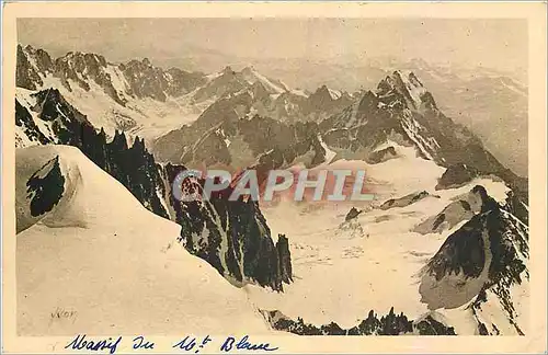 Cartes postales Massif du Mt Blanc Du Mur de la Cote