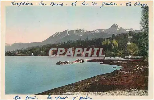 Cartes postales Amphion les Bains Le Lac de Geneve La Plage