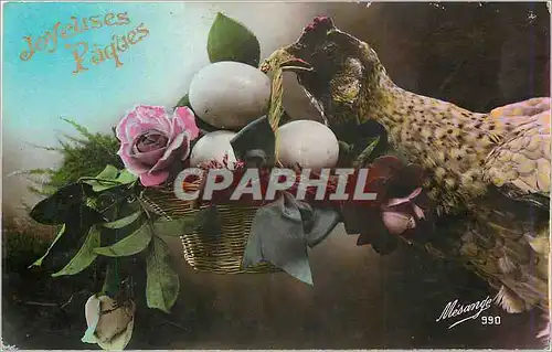 Cartes postales Joyeuses Paques Poule �uf