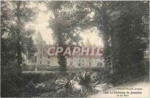 Cartes postales Le Chateau de Josselin vu du Parc