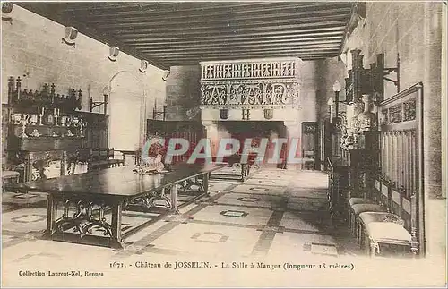 Cartes postales Chateau de Josselin La Salle a Manger